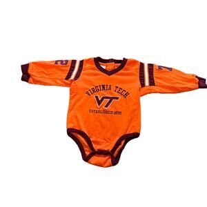 vintage virginia tech baby onesie long sleeved #72